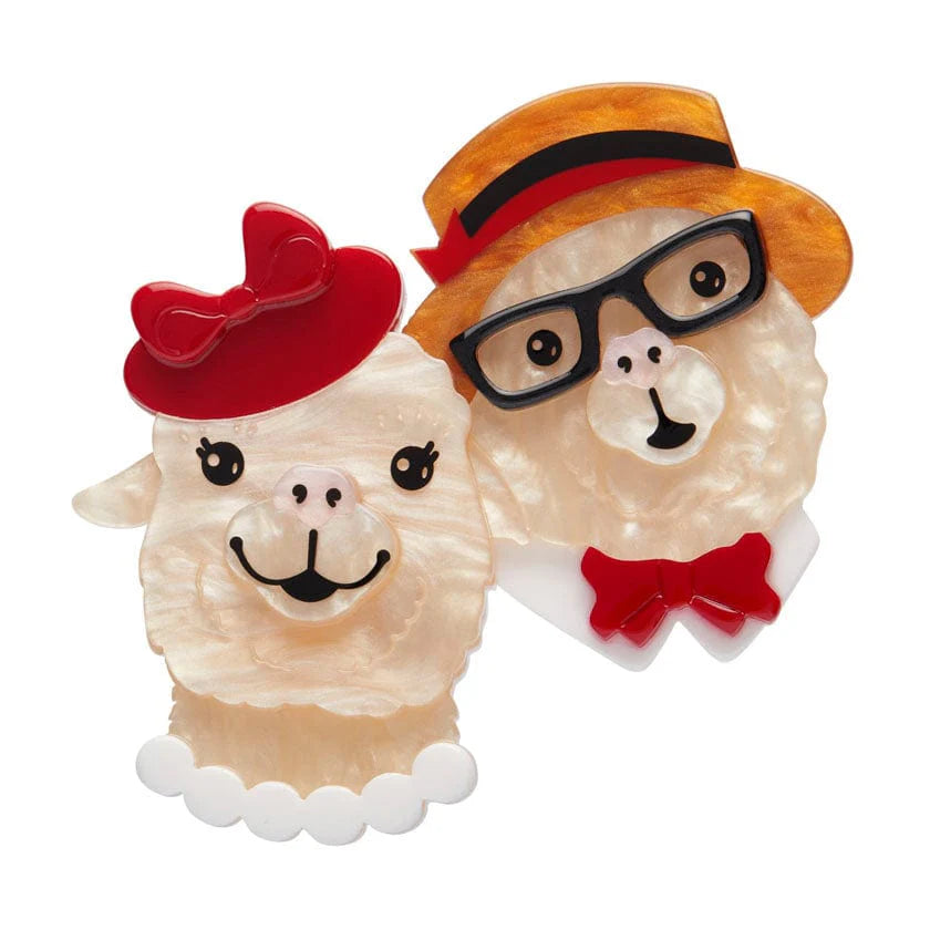 Erstwilder Brooch Lucia The Enamoured Alpacas
