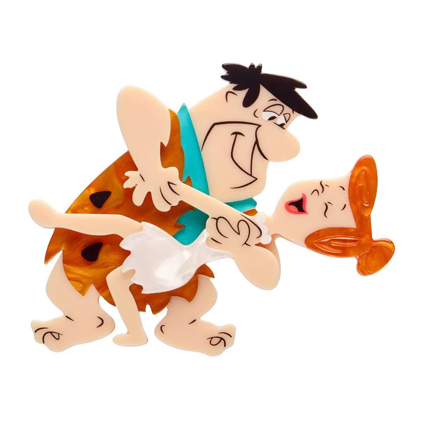 Erstwilder Brooch Hanna-Barbera Fred and Wilma