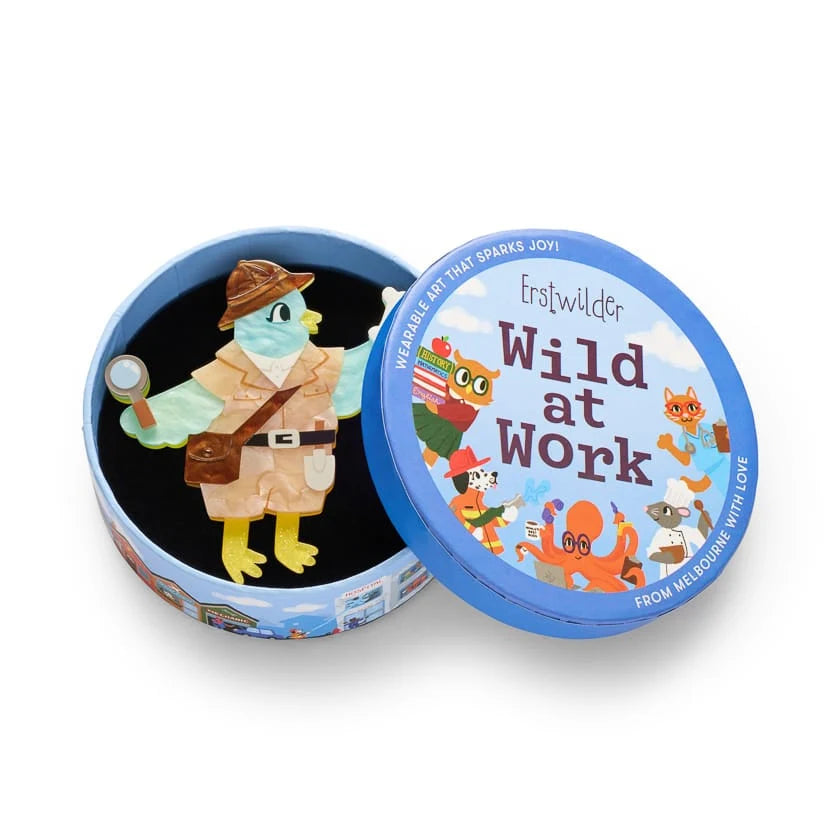 Erstwilder Wild at Work Brooch Dr. Fossil