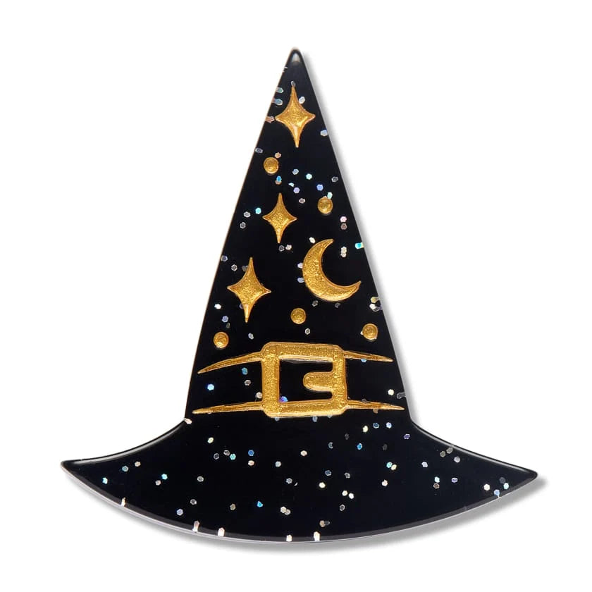 Erstwilder Midnight Mischief Mini Brooch A Witchy Hat