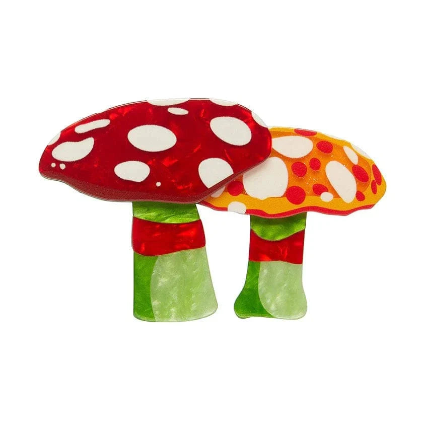 Erstwilder Brooch Willy Wonka & The Chocolate Factory Candy Mushrooms