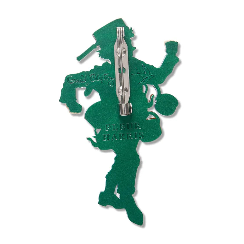 Erstwilder Brooch Fleur Harris Saucepan Man