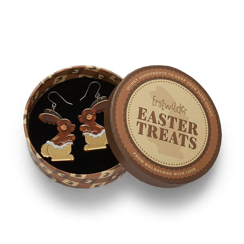 Erstwilder Earrings Easter Treats Cocoa The Bunny