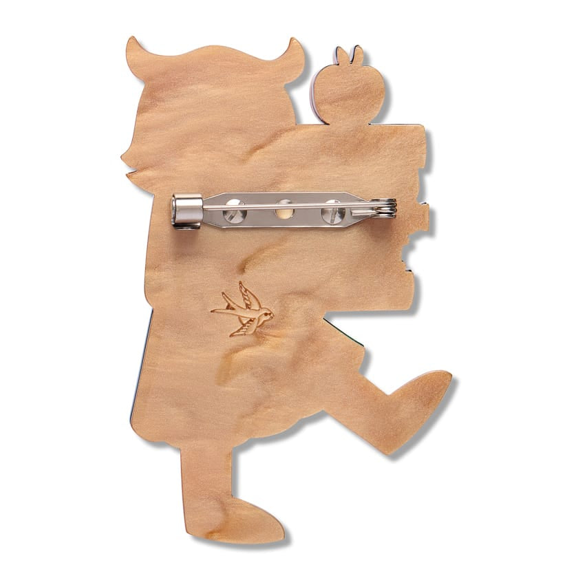 Erstwilder Wild at Work Brooch Professor Hootsworth