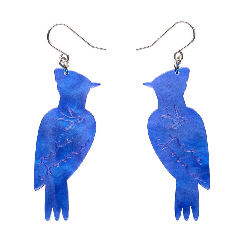Erstwilder Earrings Pete Cromer The Boisterous Blue Jay