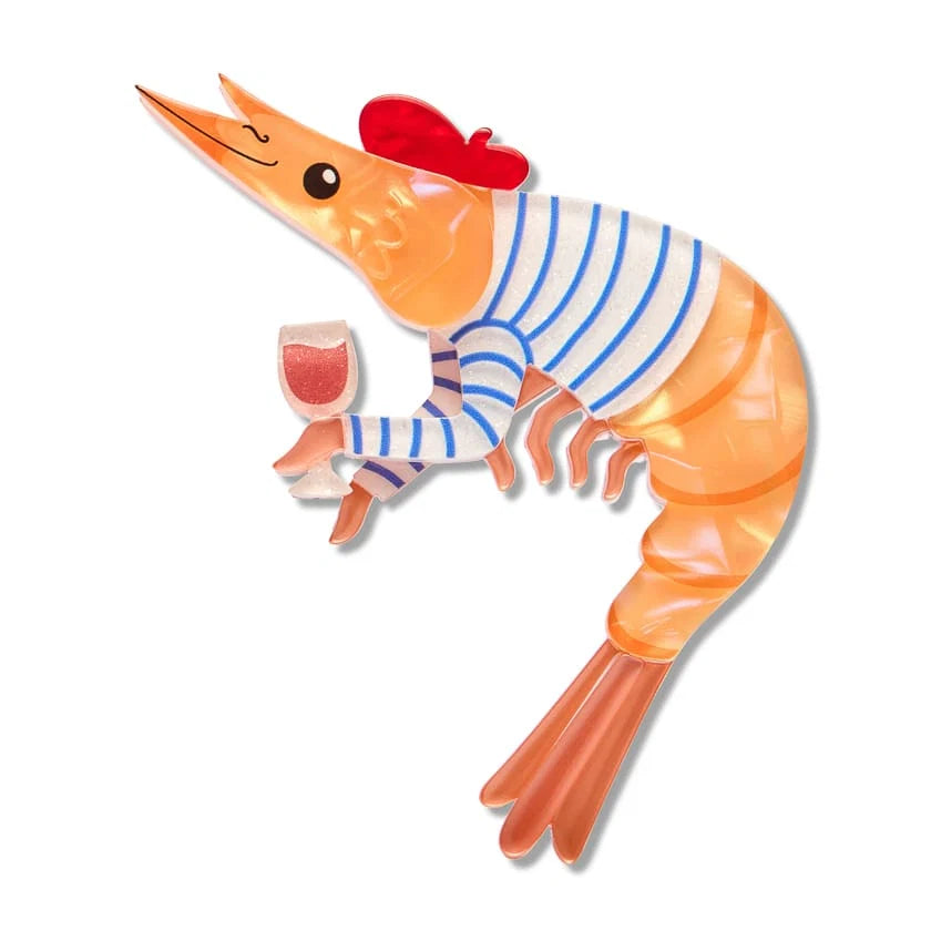 Erstwilder Brooch Pascal The Parisian Prawn