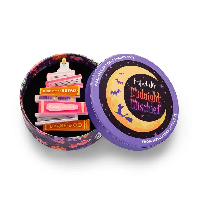 Erstwilder Midnight Mischief Brooch Midnight Library