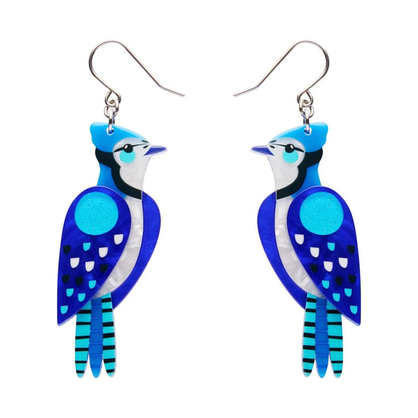 Erstwilder Earrings Pete Cromer The Boisterous Blue Jay