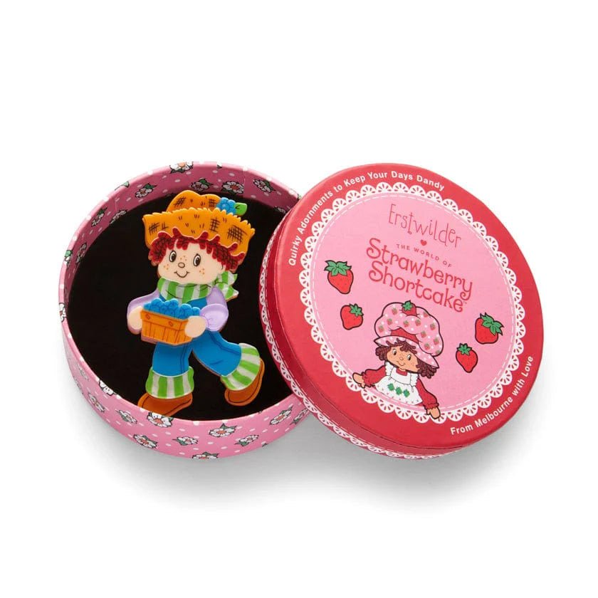 Erstwilder Brooch Strawberry Shortcake Huckleberry Pie