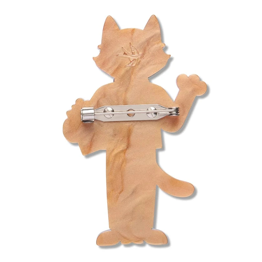 Erstwilder Wild at Work Brooch Whiskers M.D