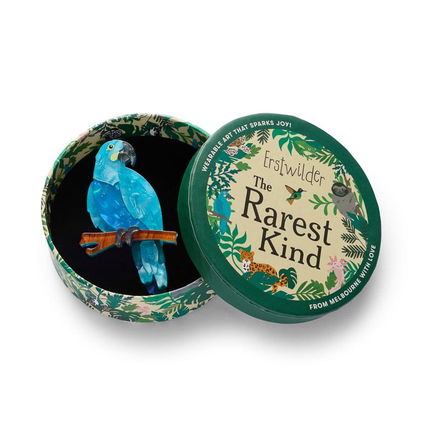 Erstwilder Brooch The Rarest Kind Glaucous Macaw