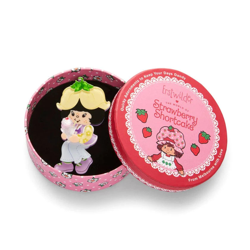 Erstwilder Brooch Strawberry Shortcake Almond Tea