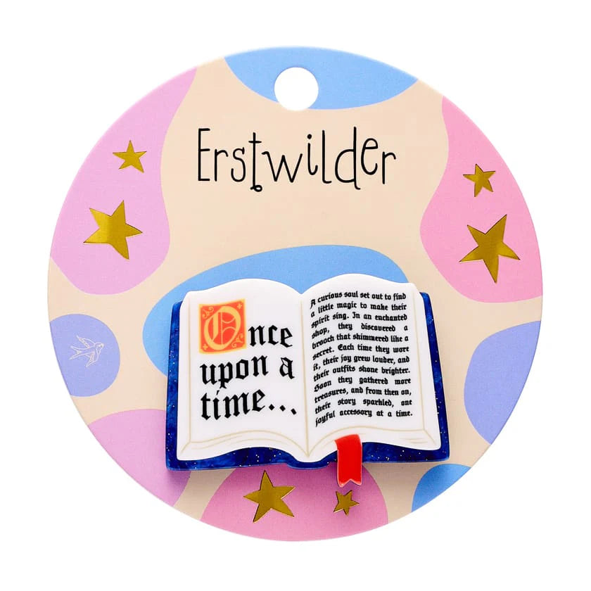 Erstwilder Brooch Pete Cromer Open Book Simplified Mini