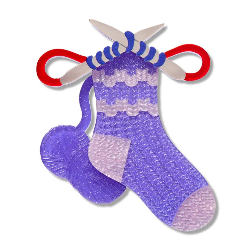Erstwilder Brooch Arts & Crafts Sock It To Me