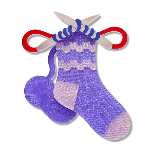 Erstwilder Brooch Arts & Crafts Sock It To Me