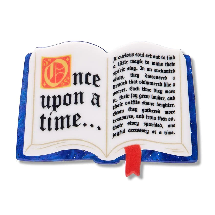 Erstwilder Brooch Pete Cromer Open Book Simplified Mini