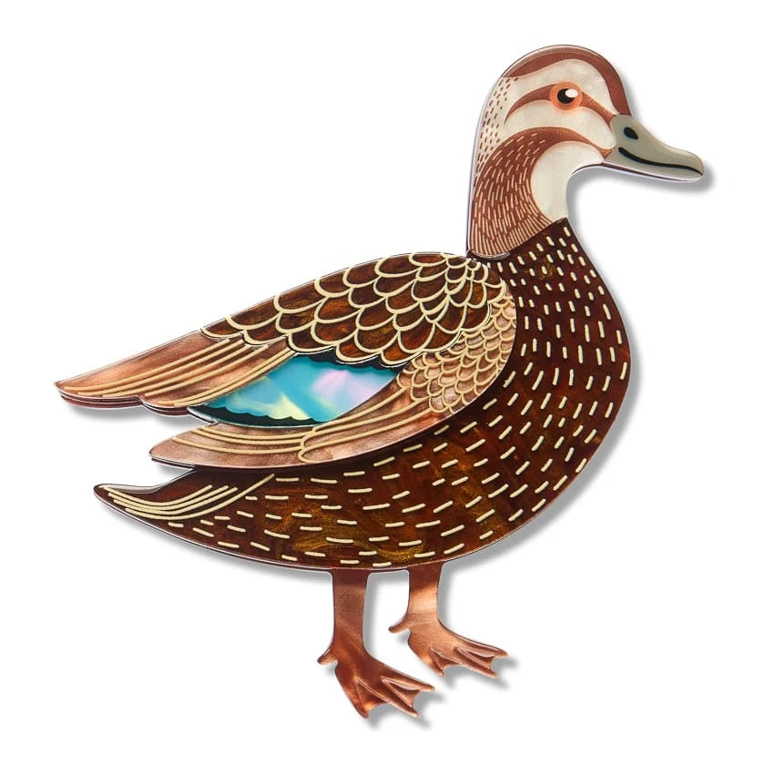 Erstwilder Royal Botanic Gardens Victoria Brooch Pacific Black Duck