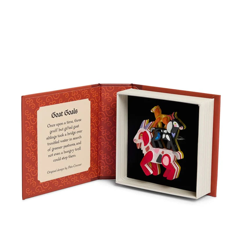Erstwilder Brooch Pete Cromer Goat Goals