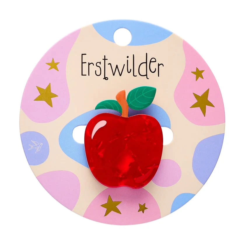 Erstwilder Brooch Pete Cromer Apple Simplified Mini
