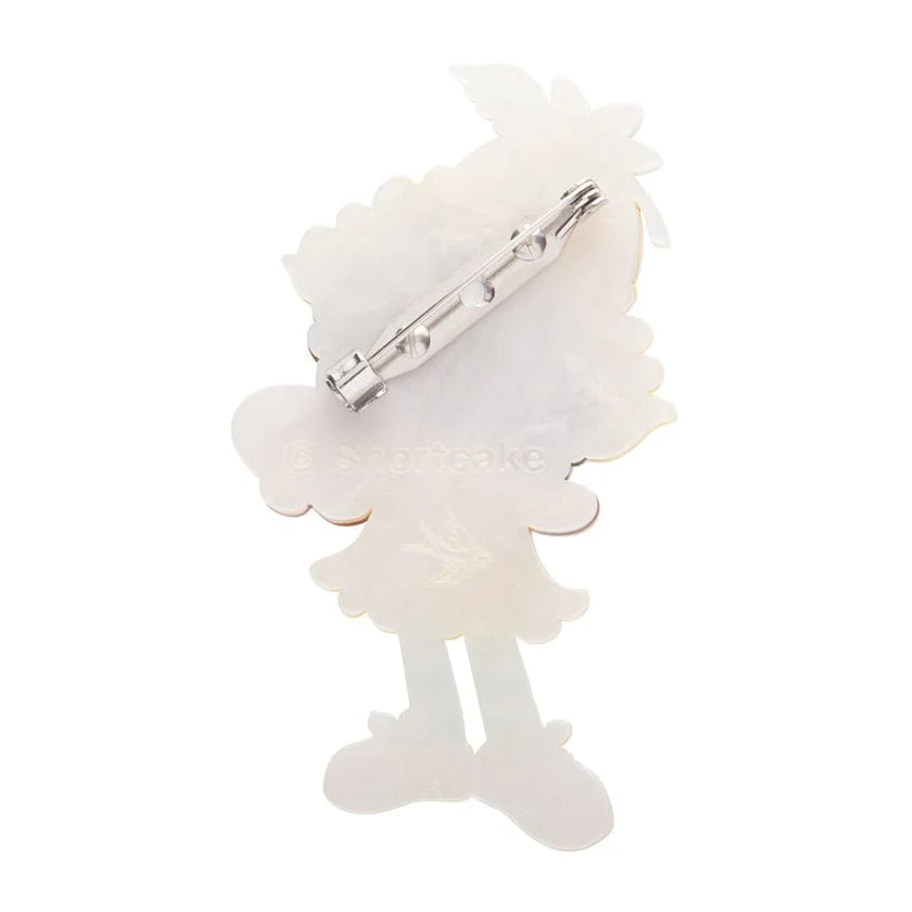 Erstwilder Brooch Strawberry Shortcake Orange Blossom
