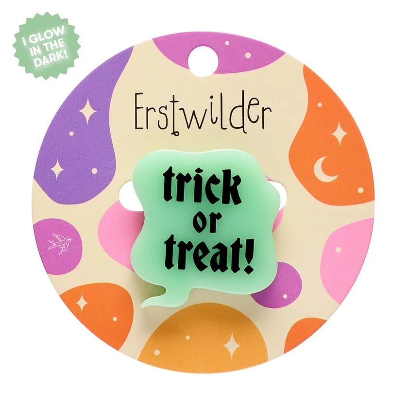 Erstwilder Midnight Mischief Mini Brooch Trick Or Treat