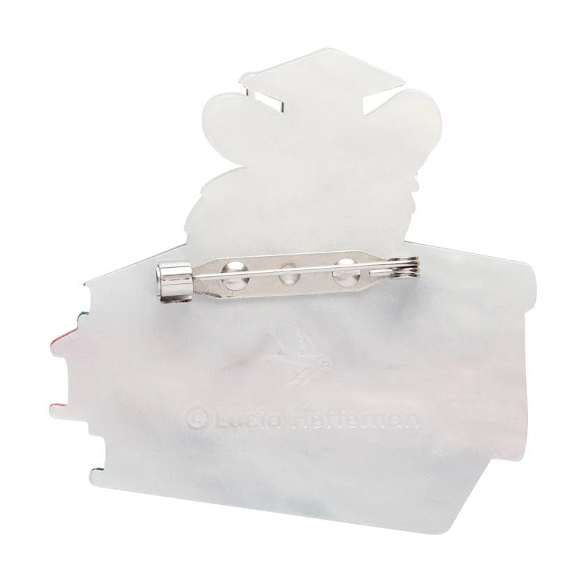 Erstwilder Brooch Lucia The Valedictorian Mouse