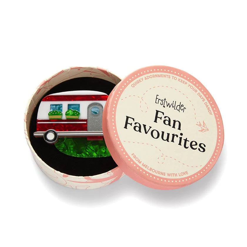 Erstwilder Brooch Fan Favourites Happy Glamper