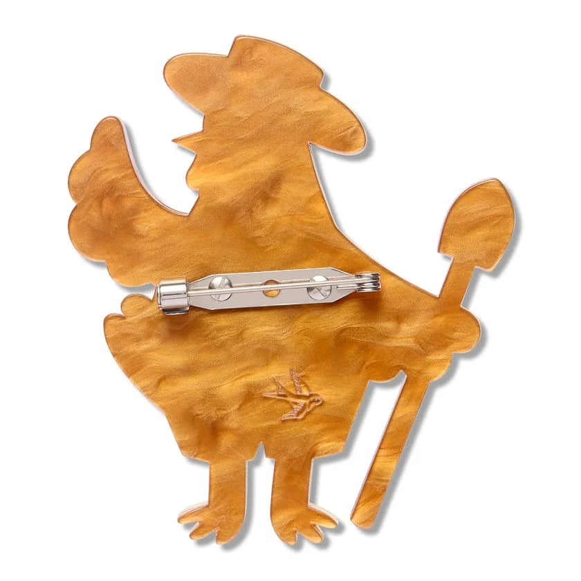 Erstwilder Wild at Work Brooch Coop Boss