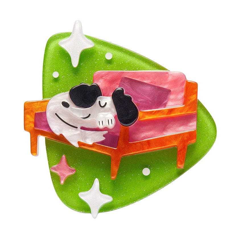 Erstwilder Brooch Atomic Abode Richard The Resting Pooch
