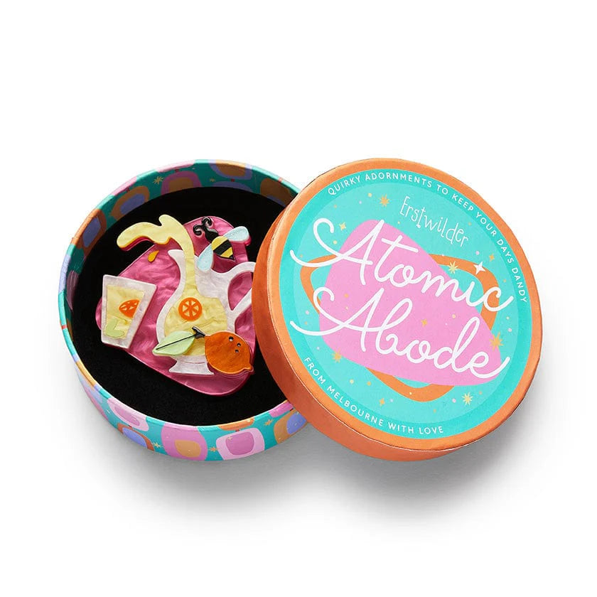Erstwilder Brooch Atomic Abode Lemon Squeeze