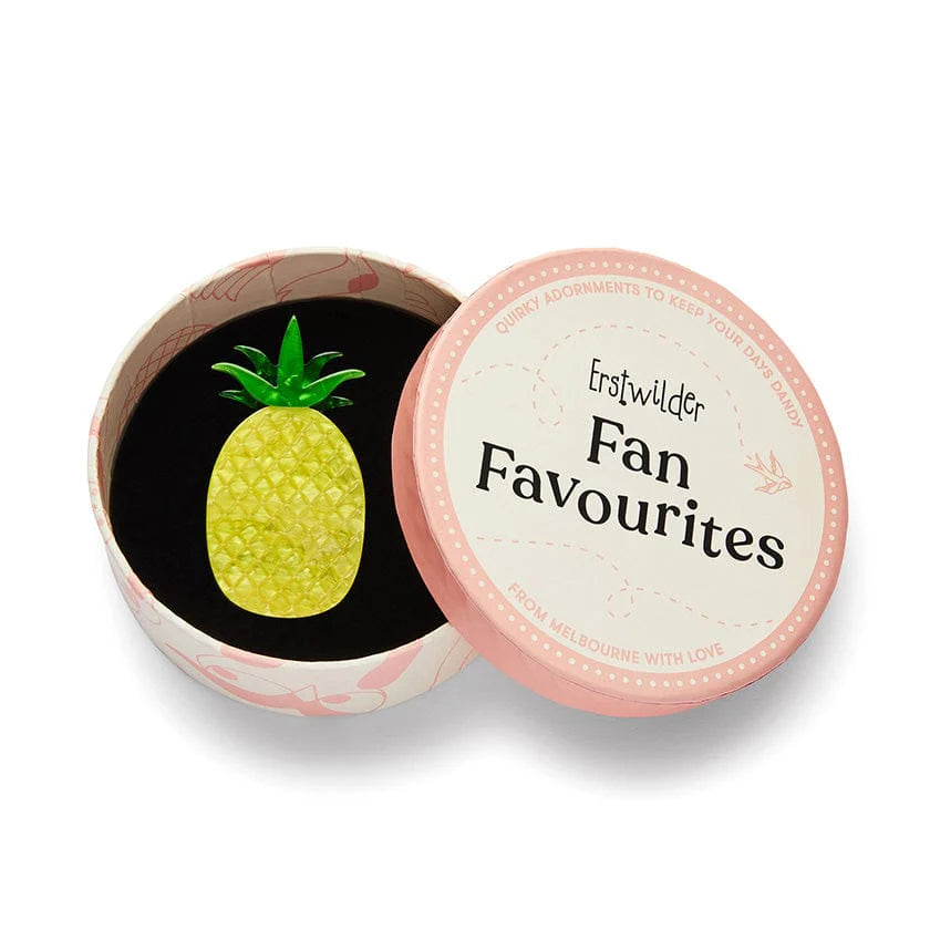 Erstwilder Brooch Fan Favourites Pineapple Express