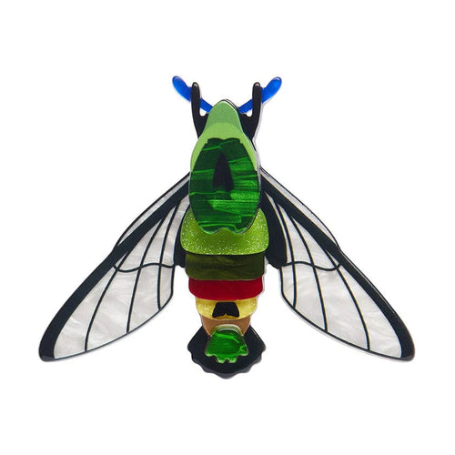 Erstwilder Brooch Australiana Glimmer The Hawk Moth