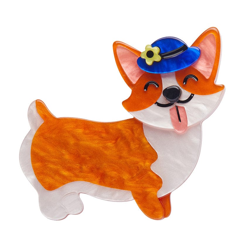Erstwilder Brooch London Calling Susan The Corgi
