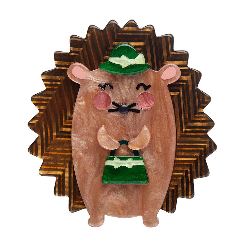 Erstwilder Brooch London Calling Harriet The Hedgehog
