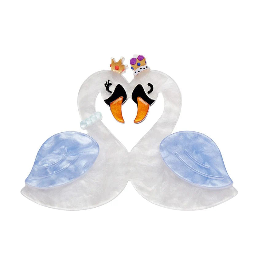 Erstwilder Brooch London Calling Swan Love