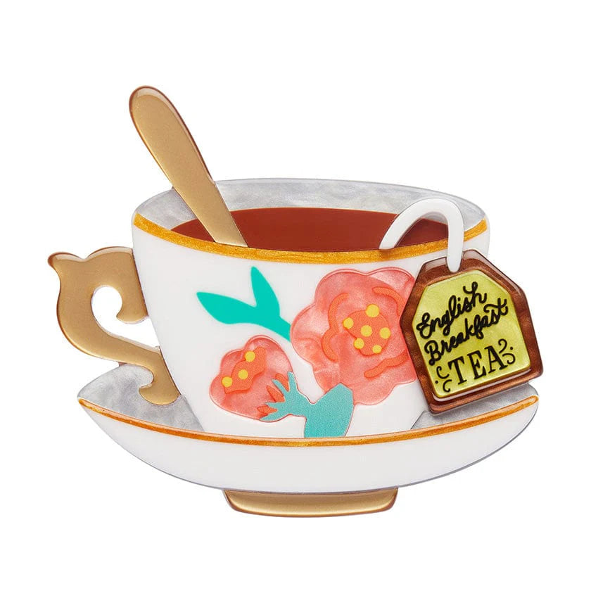 Erstwilder Brooch London Calling Fancy A Cuppa