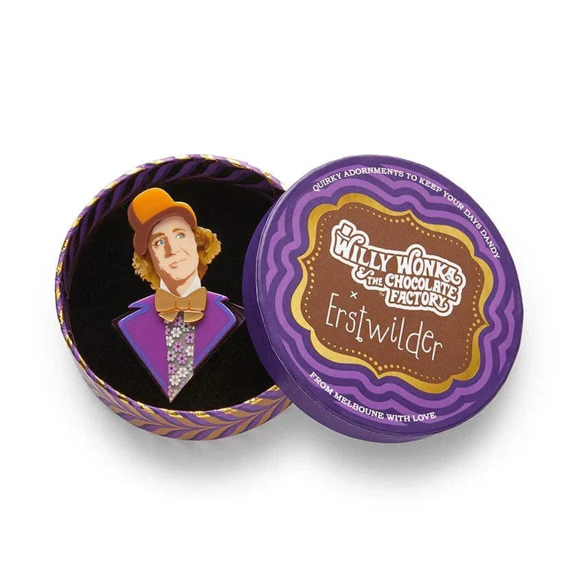 Erstwilder Brooch Willy Wonka & The Chocolate Factory Mr Wonka