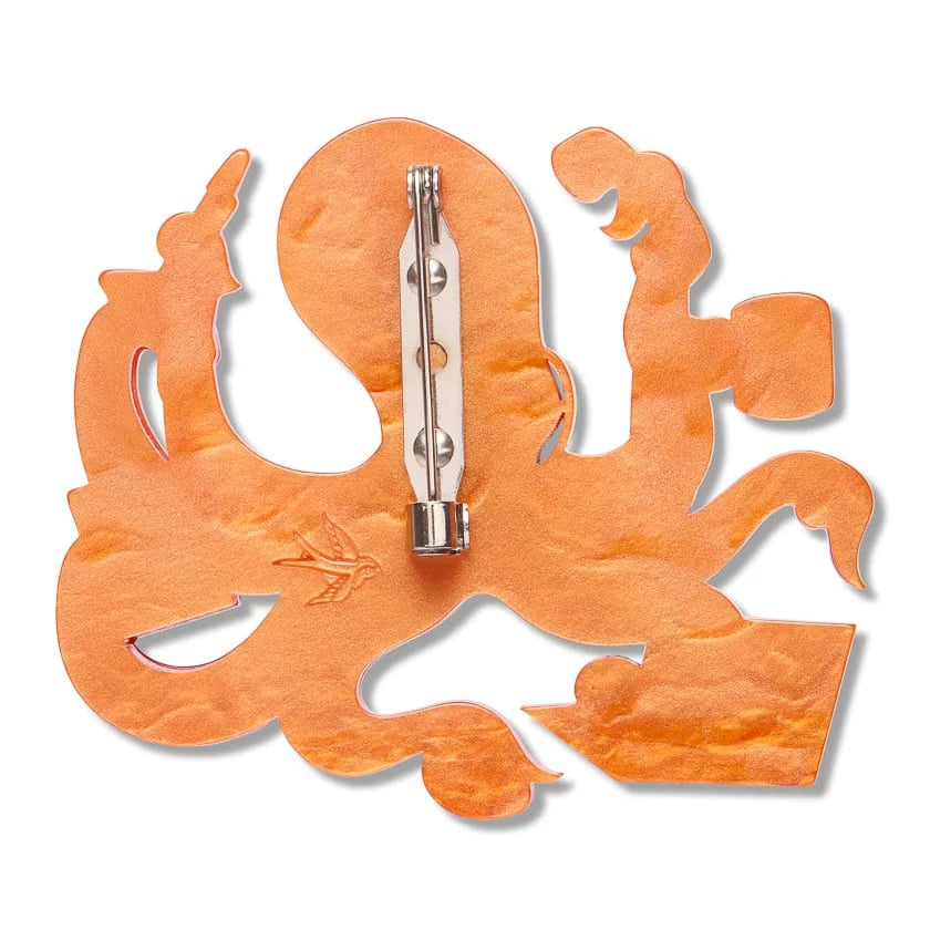 Erstwilder Wild at Work Brooch Ollie Inkwell