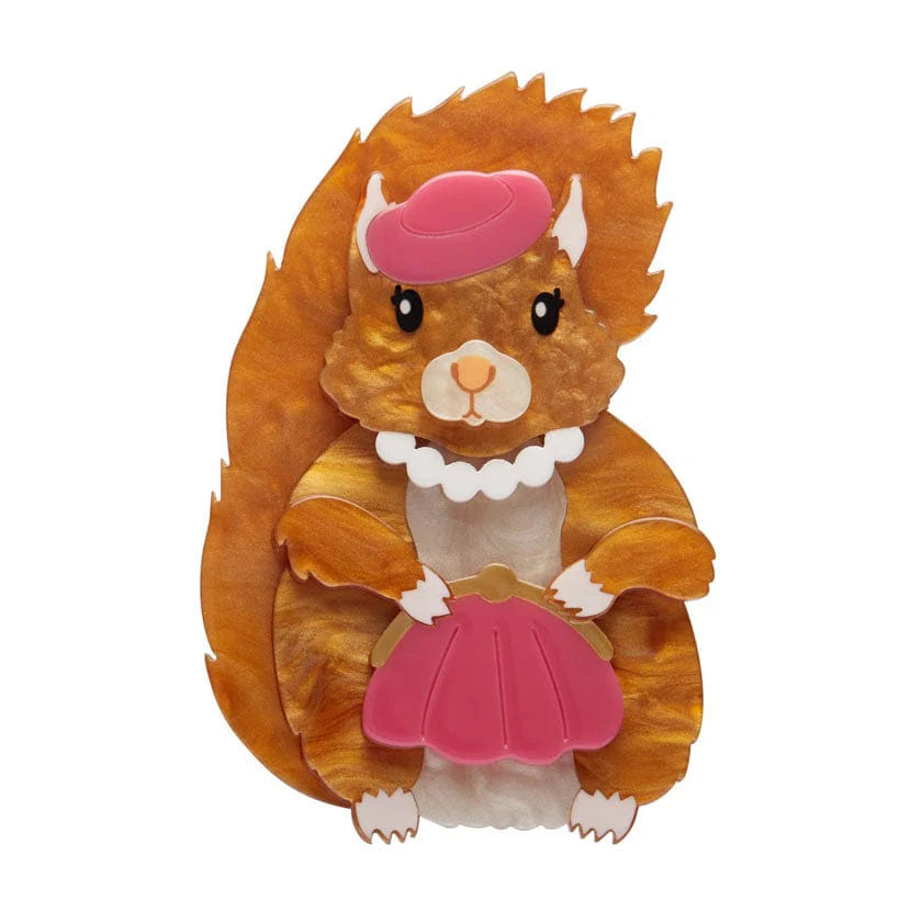 Erstwilder Brooch Lucia The Sophisticated Squirrel