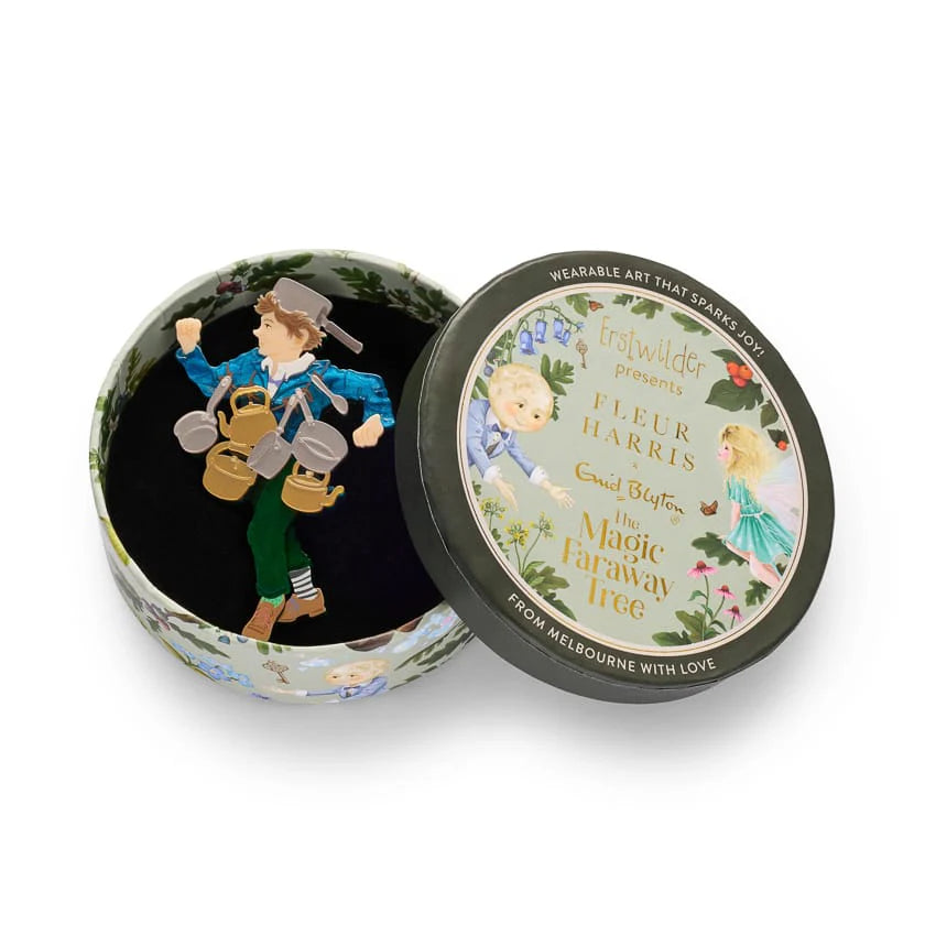 Erstwilder Brooch Fleur Harris Saucepan Man
