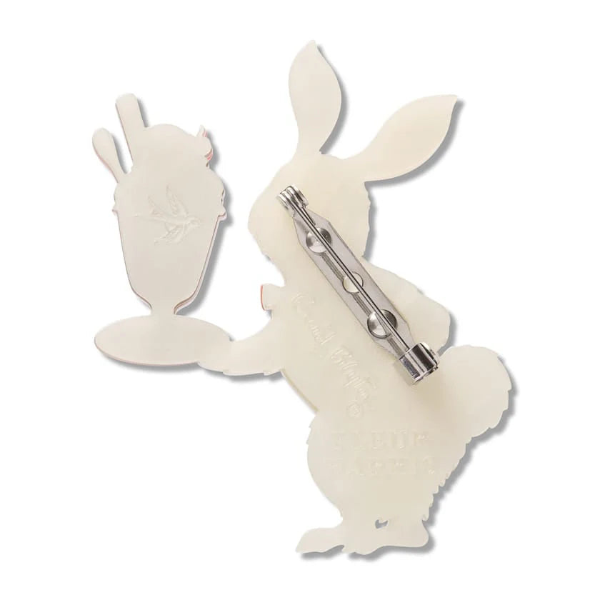 Erstwilder Brooch Fleur Harris Rabbit Waiter