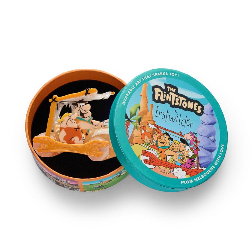 Erstwilder Brooch Hanna-Barbera The Flintmobile