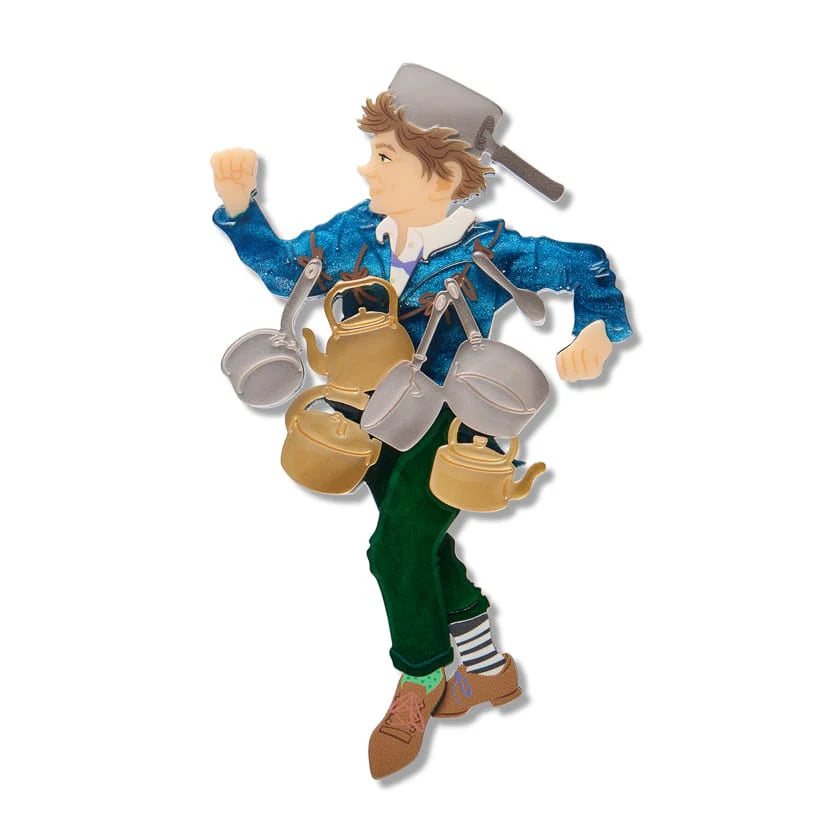 Erstwilder Brooch Fleur Harris Saucepan Man