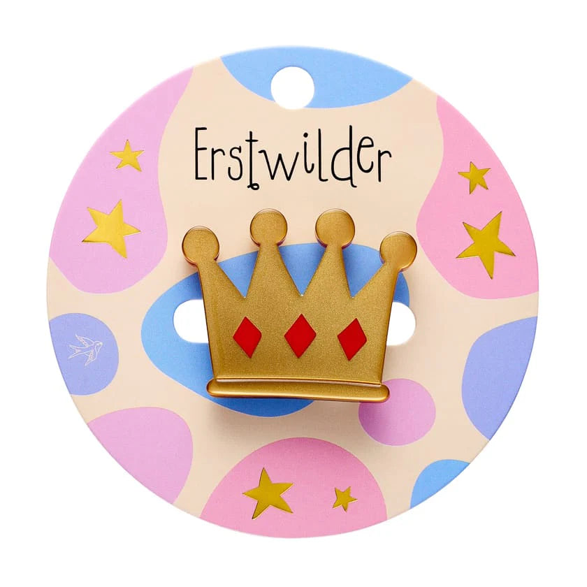 Erstwilder Brooch Pete Cromer Crown Simplified Mini