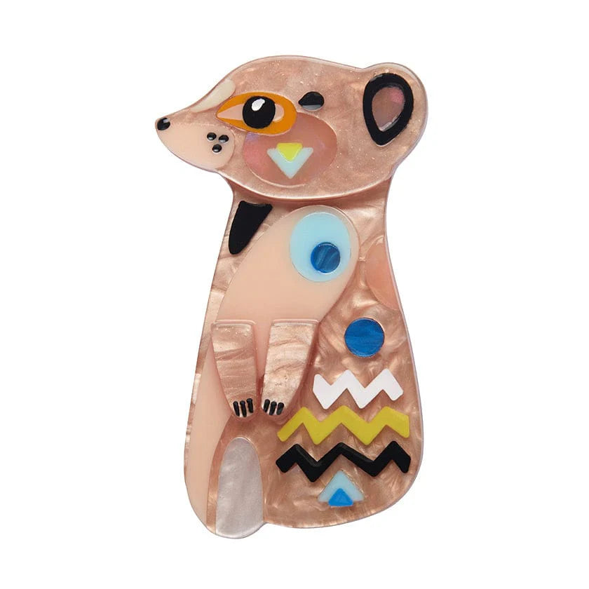 Erstwilder Brooch Pete Cromer The Masterful Meerkat